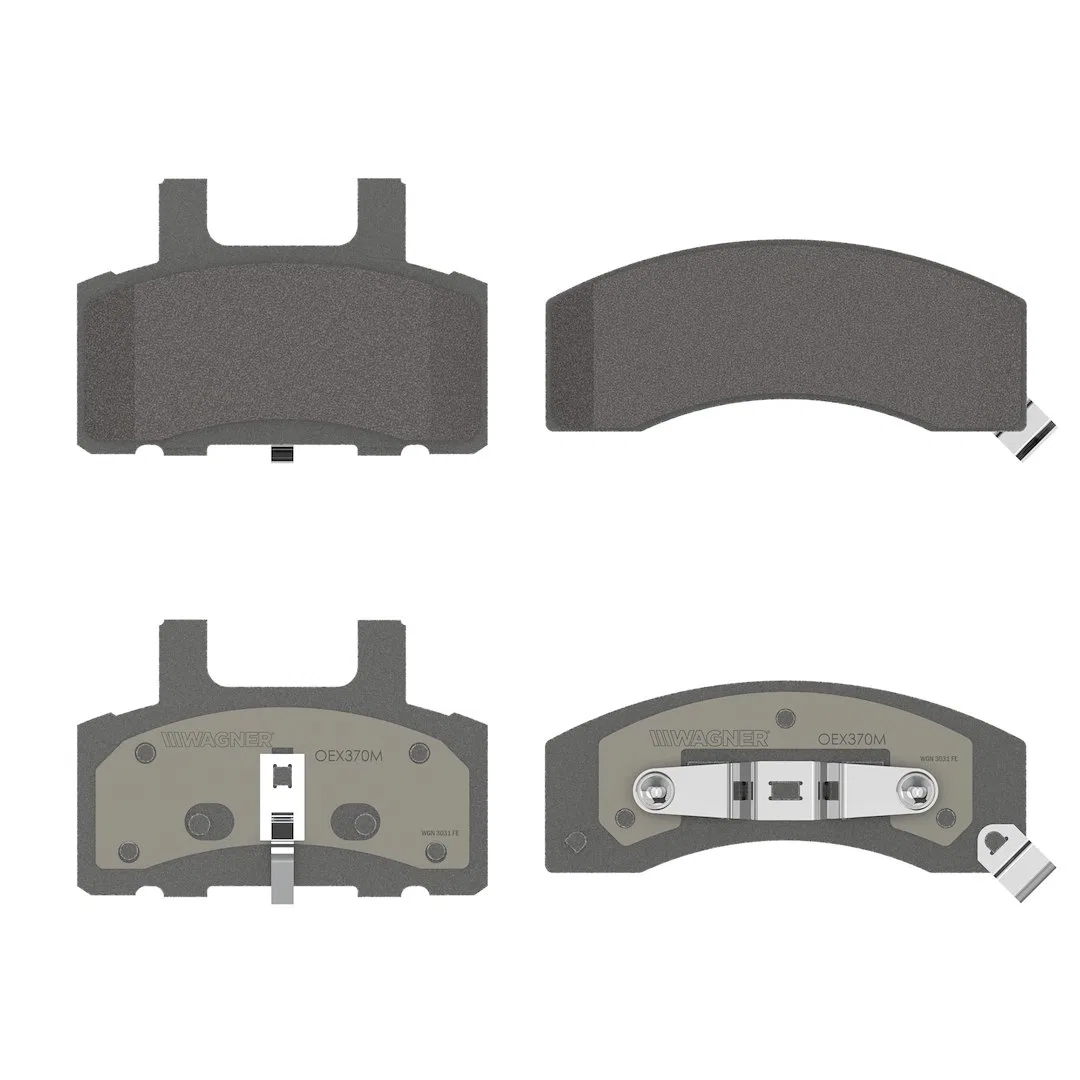 OEX370M – WAGNER BRAKE Brake Pad, FMSI Number D370-7260 Semi-Metallic Set Of 4 With Mounting Hardware